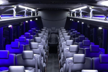 Rowlett Charter Bus Interior