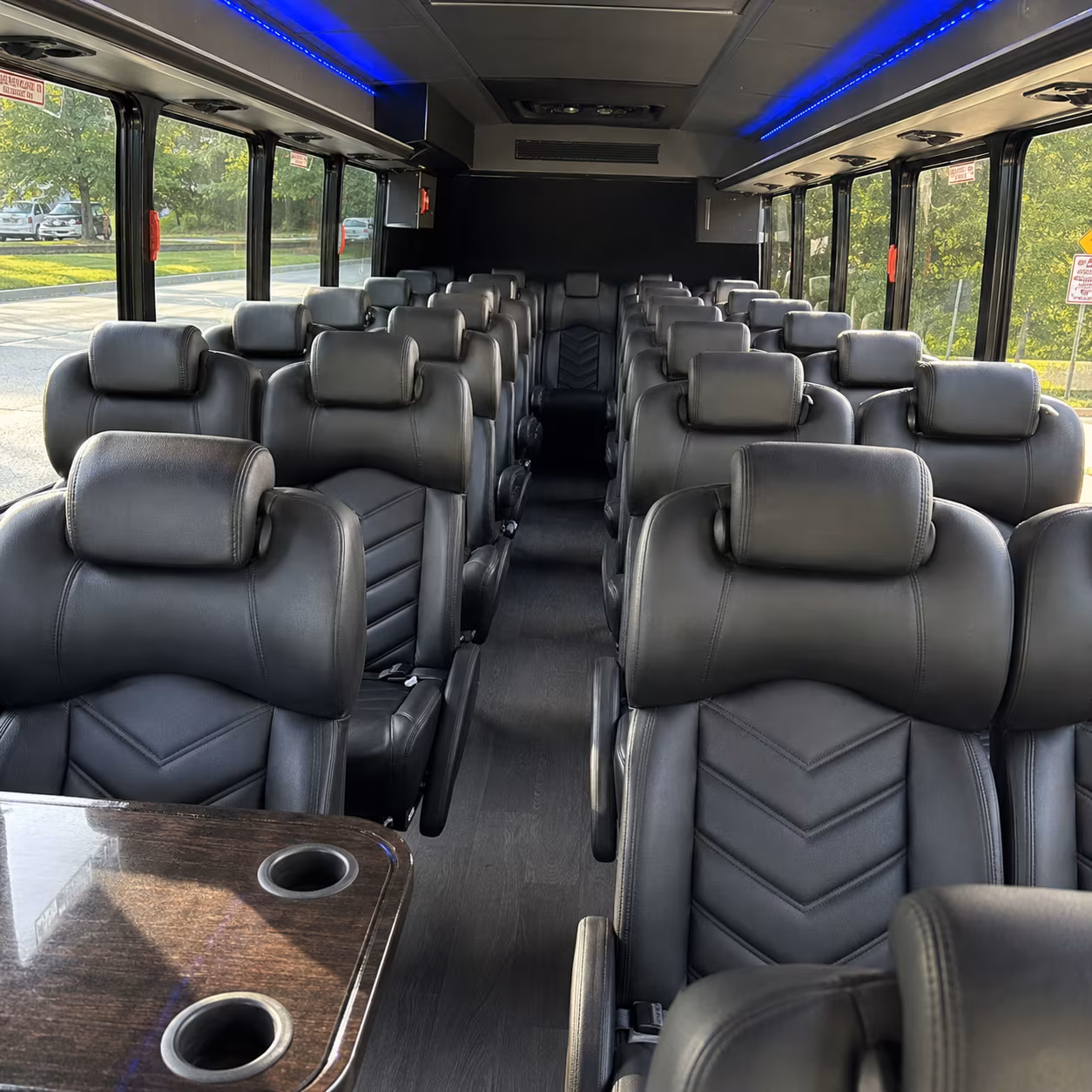 rowlett school event transportation onboard seating